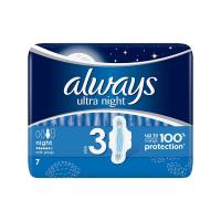 Always Ultra Night Higiēniskās paketes N7