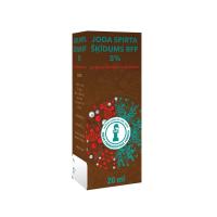 Joda spirta šķīdums RFF 5% 20 ml (tikai ārīgai lietošanai)