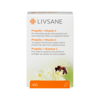 LIVSANE Propolis + C vitamīns kapsulas N60