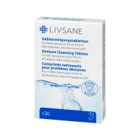 LIVSANE tabletes zobu protēžu tīrīšanai N30