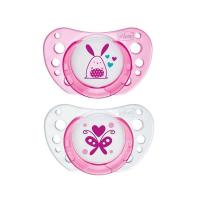 Chicco māneklīši Physio Air, rozā krāsā, lateksa, 2 gab, 0-6M+