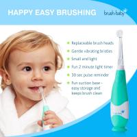 BRUSH-BABY Babysonic soniskā zobu birste, 0-3 gadi ZAĻA