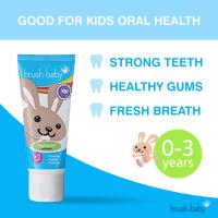 BRUSH-BABY Applemint zobu pasta (0-3gadi) 1000 ppm fluorīds 50 ml
