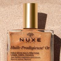 NUXE Huile Prodigieuse Or Shimmering sausā eļļa ādas mirdzumam (sejas un ķermeņa aprūpei) 50 ml