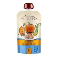Rūdolfs Dārzeņu biezenis ar kuskusu un zivi 6+ 110g DP