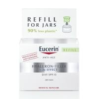 EUCERIN Hyaluron-Filler dienas krēma SPF15 sausai ādai uzpildes iepakojums 50 ml