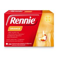 RENNIE Orange 680 mg/80 mg košļājamās tabletes N24
