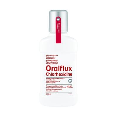 ORALFLUX CHLORHEXIDIN mutes skalojamais līdzeklis 250 ml
