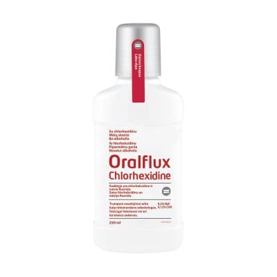 ORALFLUX CHLORHEXIDIN mutes skalojamais līdzeklis 250 ml