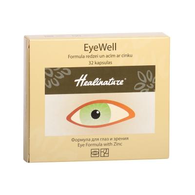 Healinature EyeWell Formula redzei un acīm ar cinku - 0,55 g cietā želatīna kapsulas N32
