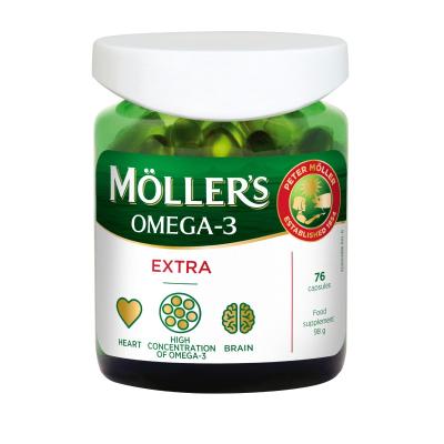 Möller’s Omega-3 Extra kapsulas N76