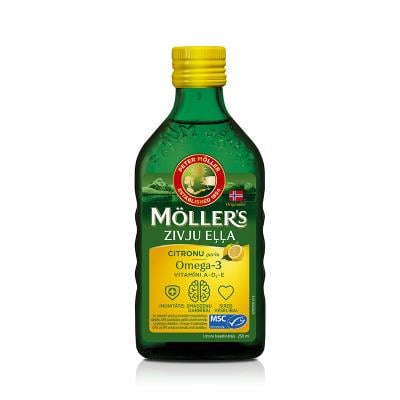 MOLLERS zivju eļļa (Citronu garša) 250 ml