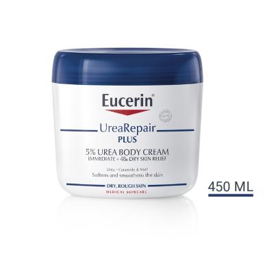 EUCERIN UreaRepair Plus ķermeņa krēms sausai ādai ar 5% Urea 450 ml