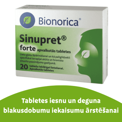 SINUPRET forte apvalkotās tabletes N20