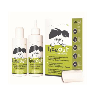 LICEOUT komplekts pret utīm N1 (losjons 125 ml+šampūns 125 ml+ķemme)
