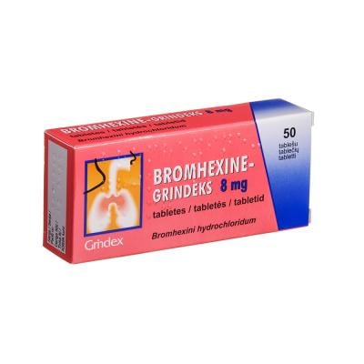 BROMHEXINE 8 mg tabletes N50