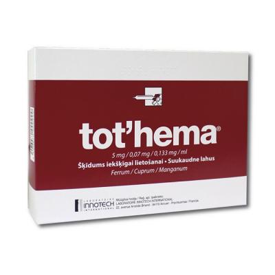Tot'hema 5 mg/0,133 mg/0,07 mg/ml šķīdums iekšķīgai lietošanai N20  