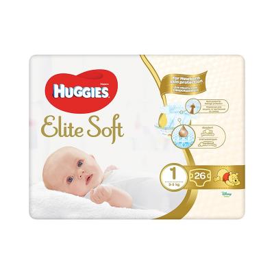 HUGGIES Elite Soft 1 jaunpiedzimušiem (3-5kg) N26