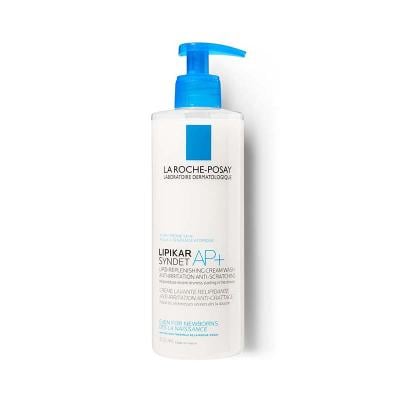 LA ROCHE-POSAY Lipikar Syndet AP+ lipīdus papildinošs, ādu attīrošs mazgāšanās krēms ķermenim, sausai ādai 400 ml