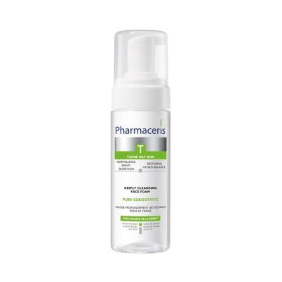 PHARMACERIS T Puri-Sebostatic dziļi attīrošas putas sejai 150 ml