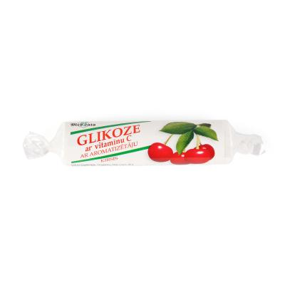 GLIKOZE ar vitamīnu C (ķiršu garša) tabletes N10