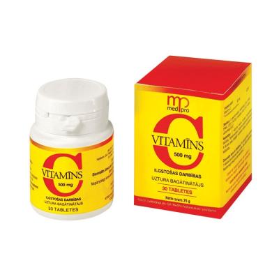 MEDPRO C vitamīns 500mg tabletes N30