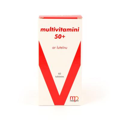MEDPRO Multivitamīni 50+ Lutein tabletes N60