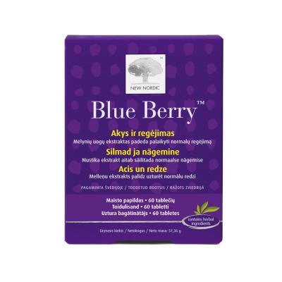 NEW NORDIC Blue Berry tabletes redzei N60