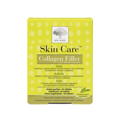 NEW NORDIC Skin Care Collagen Filler tabletes ādai N60
