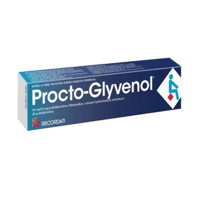PROCTO-GLYVENOL rektālais 50 mg/ 20 mg/g krēms 30 g