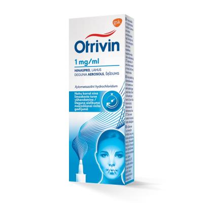 Otrivin 1 mg/ml deguna aerosols, šķīdums, 10 ml N1
