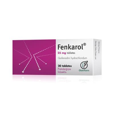 FENKAROL tabletes 25 mg N20