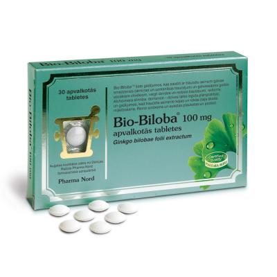 BIO-BILOBA 100mg apvalkotās tabletes N30 