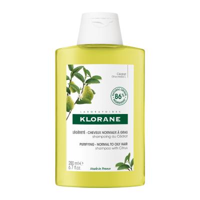 KLORANE šampūns ar citrusa augļu mīkstumu 200 ml