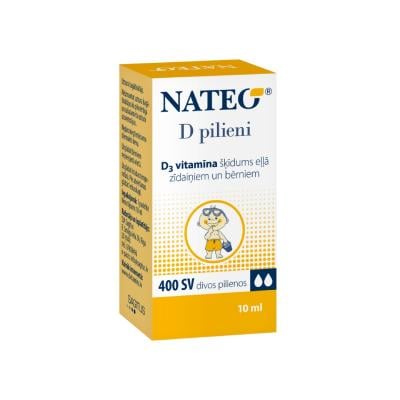 NATEO D pilieni zīdaiņiem un bērniem 10 ml