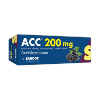 ACC 200mg putojošās tabletes N20  