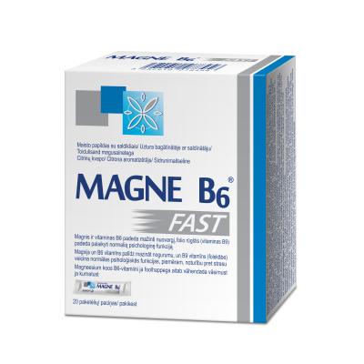 MAGNE B6 Fast (Magnijs) mutē šķīstošas granulas N20