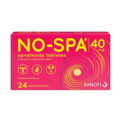 NO-SPA 40 mg apvalkotās tabletes N24