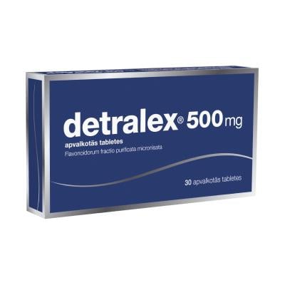 DETRALEX 500 mg apvalkotās tabletes N30   