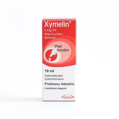 Xymelin 1 mg/ml deguna pilieni, šķīdums, 10ml