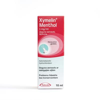 Xymelin Menthol 1 mg/ml deguna aerosols, šķīdums, 10ml N1