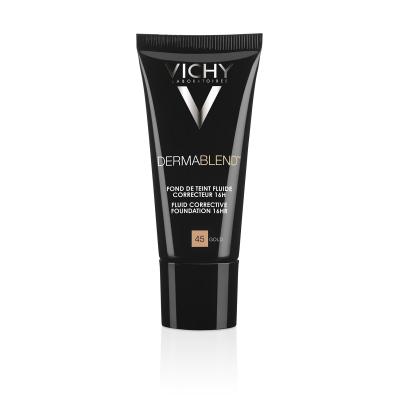 VICHY DERMABLEND koriģējošs tonālais fluīds Nr. 45 (zelts), 30 ml