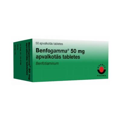 BENFOGAMMA 50mg apvalkotās tabletes N50