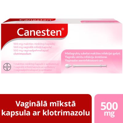 CANESTEN 500mg vaginālā mīkstā kapsula N1