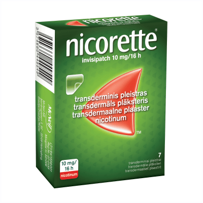 Nicorette invisipatch 10 mg/ 16 h transdermāls plāksteris