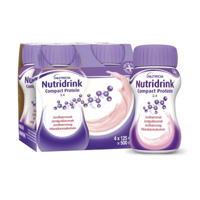 NUTRIDRINK Compact Protein ar zemeņu garšu 125ml N4