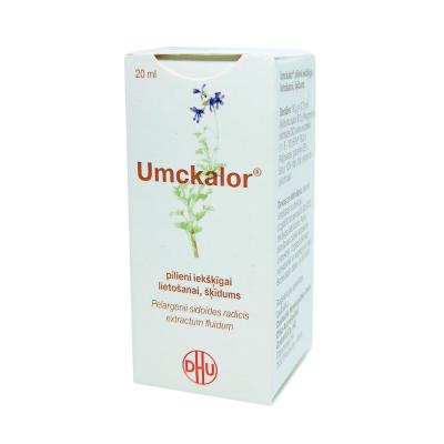 UMCKALOR pilieni iekšķīgai lietošanai, šķīdums 20ml