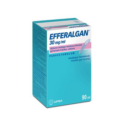 EFFERALGAN 30 mg/ml šķīdums iekšķīgai lietošanai bērniem 90 ml