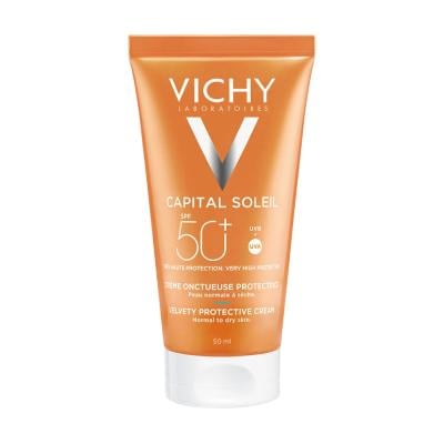 VICHY Capital Soleil Velvety SPF50+ sejas saules aizsargkrēms 50 ml