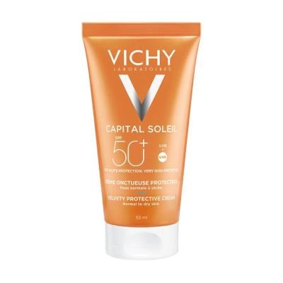 VICHY Capital Soleil Velvety SPF50+ sejas saules aizsargkrēms 50 ml